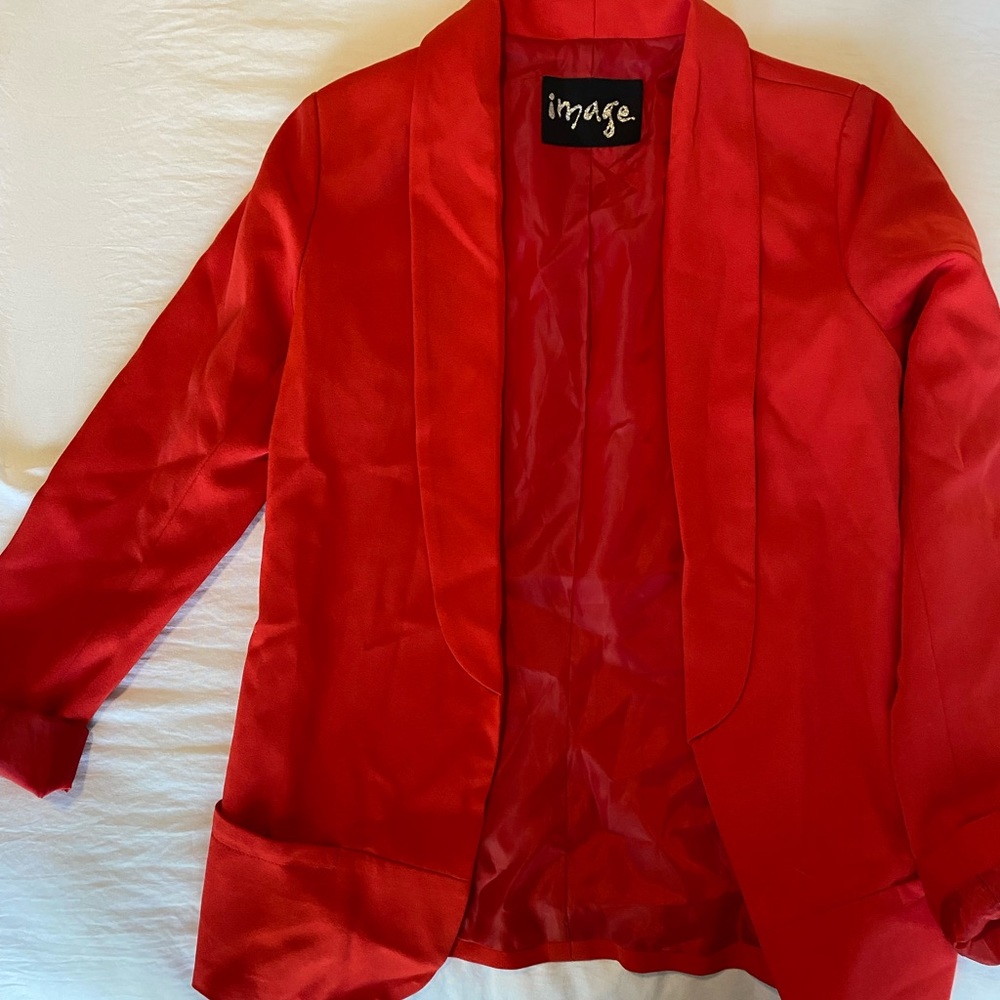 Red image blazer